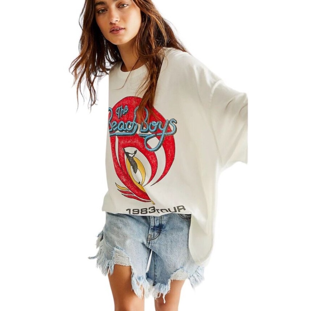 Daydreamer by Free People Medium Bwach Boys Tee
